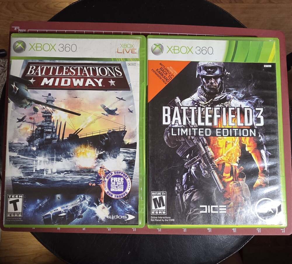 Xbox 360 Lot Battlefield 3, Battlestations Midway